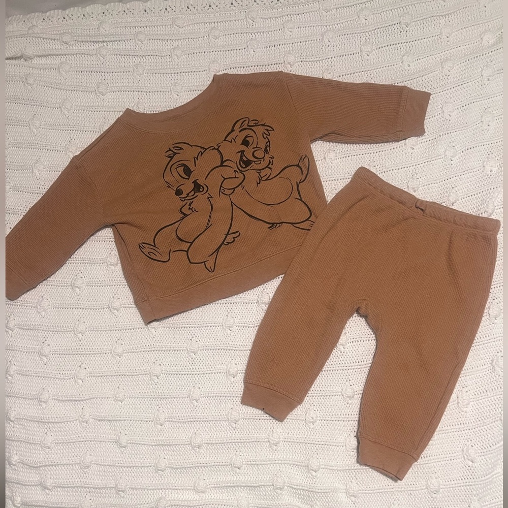 Disney baby chip n dale two piece set